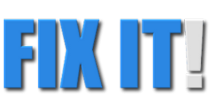 Image of text that says "Fix It!"