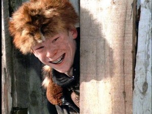Scut Farkus and his racoon hat