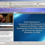 Screenshot from the FDA - NIH Public Workshop