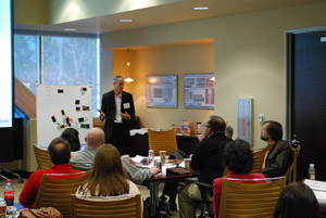 Lane presenting at the 2011 Medtronic Diabetes Advocates Forum