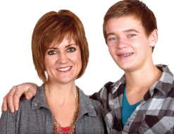Brenda Novak and her son Thad