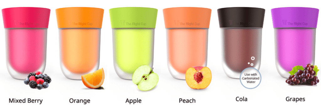 All flavors of The Right Cup