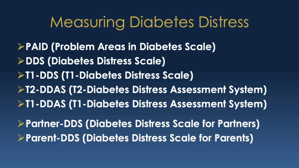 Measuring Diabetes Distress